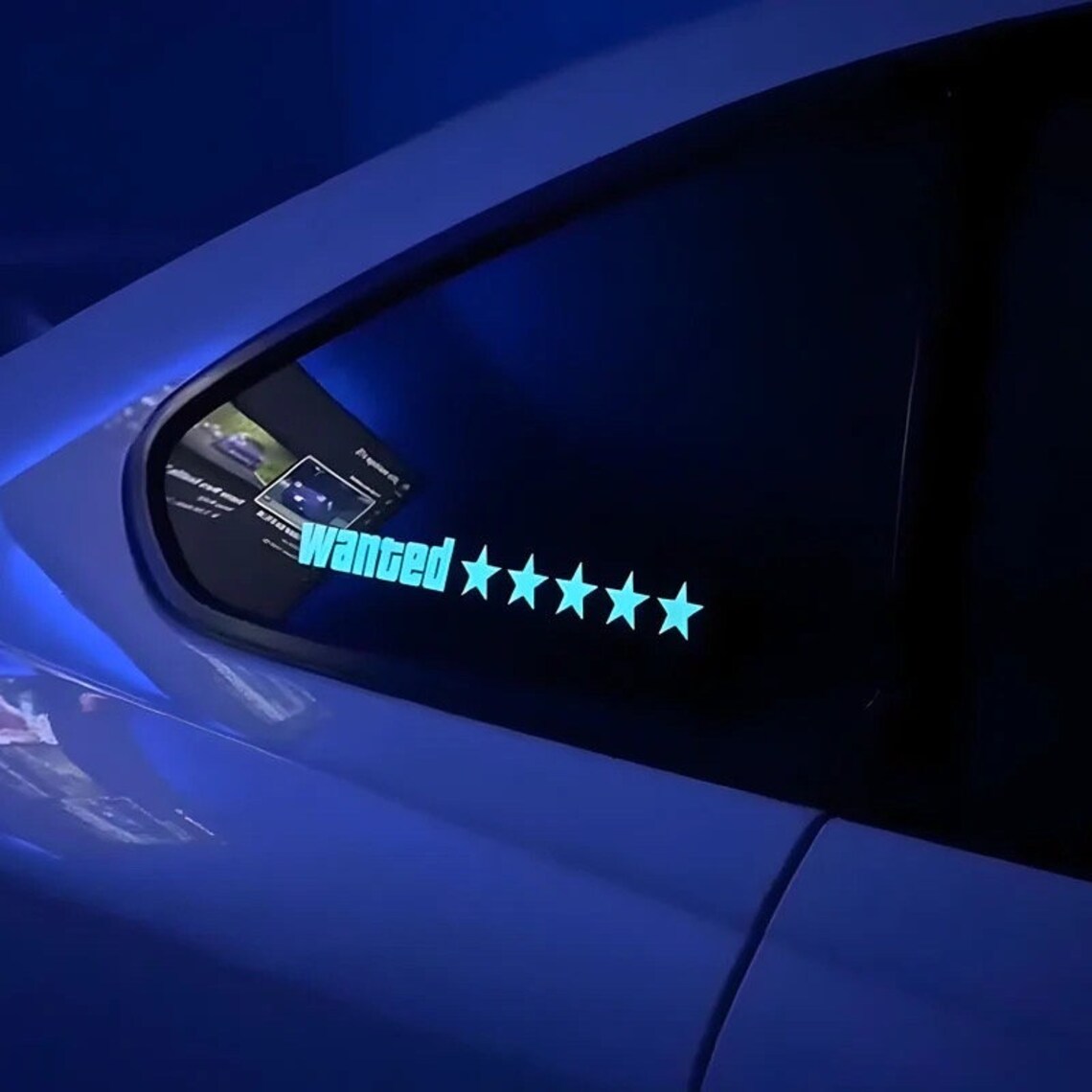 LED Wanted Sticker